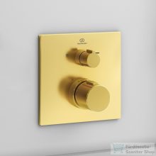  Ideal Standard CERATHERM C100 falsík alatti termosztát 2 fogyasztóhoz,Brushed gold A7522A2