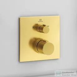   Ideal Standard CERATHERM C100 falsík alatti termosztát 2 fogyasztóhoz,Brushed gold A7522A2