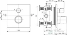 Ideal Standard CERATHERM C100 falsík alatti termosztát 2 fogyasztóhoz,Magnetic grey A7522A5