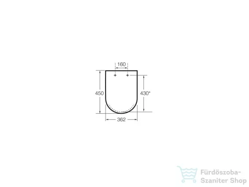 Roca Meridian WC tető A8012A000B