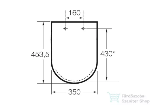 Roca The Gap WC tető 80147000B