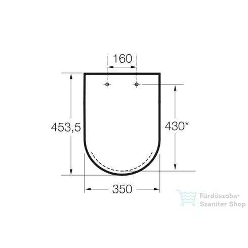Roca The Gap lecsapódásgátlós Wc tető A80147200B