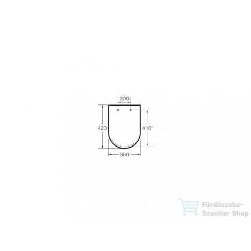 Roca Hall kompakt WC tető 801620004