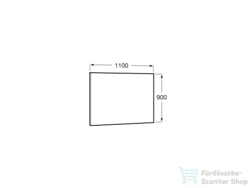 Roca Luna 110x90x28 cm-es tükör,A812190000