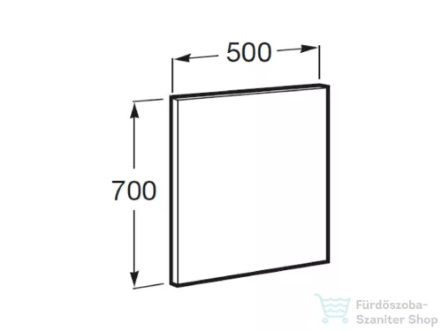Roca Victoria-N 50x70x1,9 cm-es tükör,A812345406
