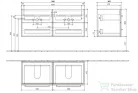 Villeroy & Boch Avento 120cm-es alsószekrény Nordic Oak színben A893 00 VJ ( A89300VJ )