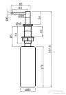 Invena ISSA mosogatószer adagoló,króm AA-23-001-J