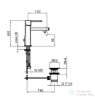 Webert Azeta New bidet csaptelep króm színben AA840101.015