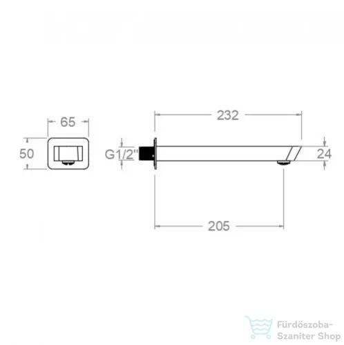 RamonSoler HYDROTHERAPY 23 cm-es fali kádöltő, króm AAZ305148