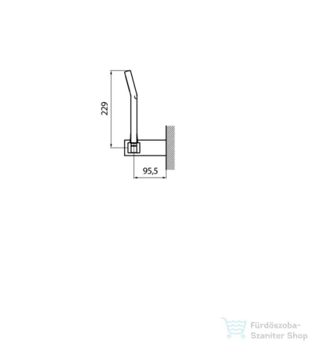Webert SHOWER SET zuhanyszett 1 funkciós kézizuhannyal, króm AC0114.015