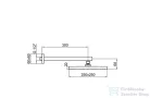 Webert SHOWER SET 250x250 mm-es szögletes fejzuhany zuhanykarral, króm AC0392.015