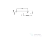 Webert SHOWER SET 220x220 mm-es szögletes fejzuhany zuhanykarral, króm AC0843.015