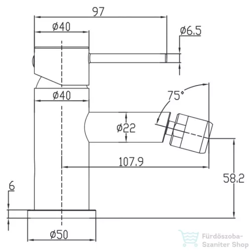 Wellis Comino bidé csaptelep ACS0265