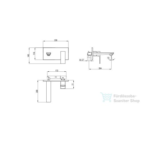 Wellis Mamba fali mosdó csaptelep ACS0271