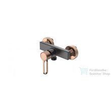   Wellis UMBRA zuhany csaptelep, zuhanyszett nélkül, matt fekete-rose gold ACS0309