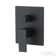   Wellis Mamba falba sülyesztett zuhany csaptelep, matt fekete ACS0351