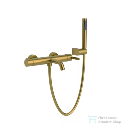 Wellis Altona kád/zuhany csaptelep szett, brushed gold ACS0415
