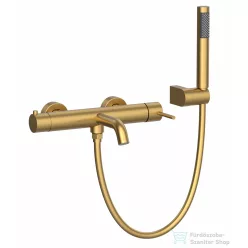   Wellis Vito kád/zuhany csaptelep szett, brushed gold ACS0427