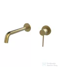 Wellis Altona fali mosdó csaptelep belső egységgel, brushed gold ACS0436