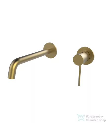 Wellis Altona fali mosdó csaptelep belső egységgel, brushed gold ACS0436
