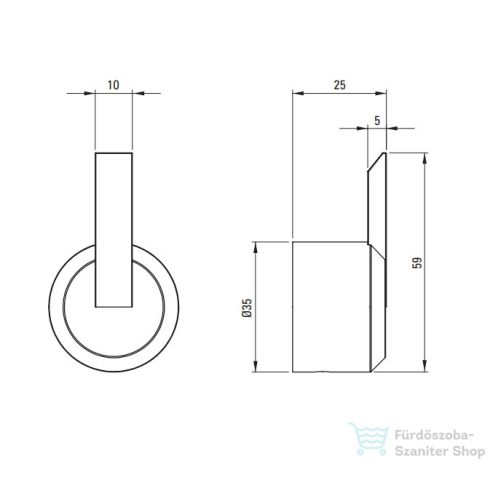 Deante ARNIKA akasztó, króm ADA_0111