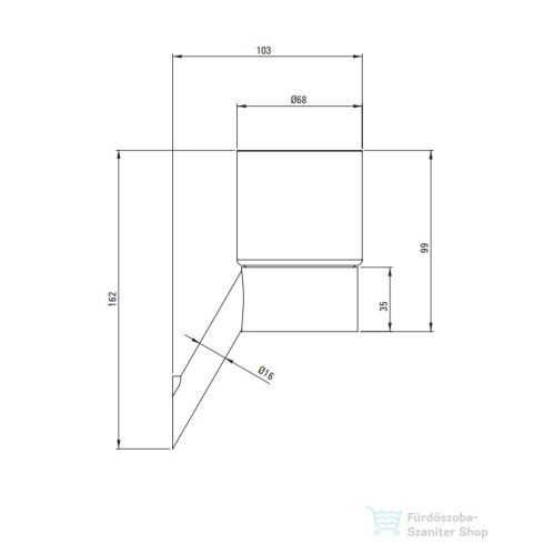 Deante SILIA pohár, fali, króm ADI_0911