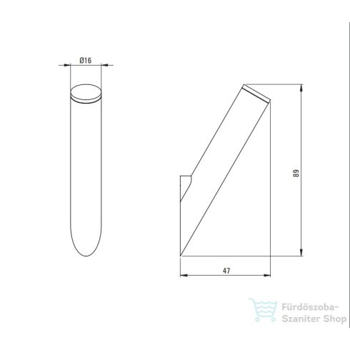 Deante SILIA akasztó, fehér ADA_0111