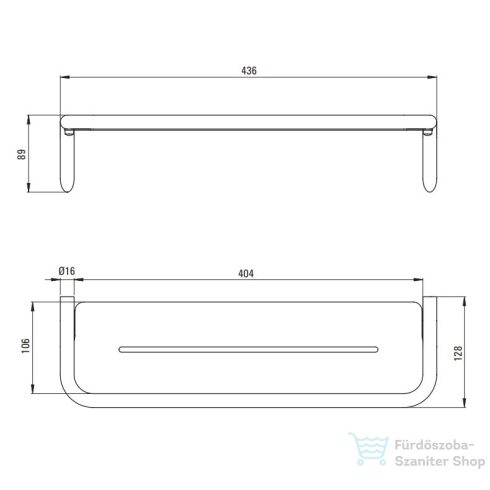 Deante SILIA polc, fehér ADI_A511