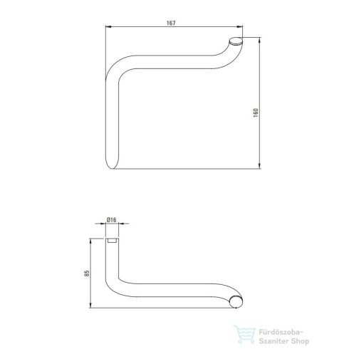 Deante SILIA WC-papír tartó, nero ADI_N211