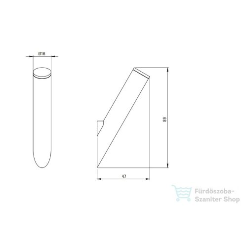 Deante Silia akasztó, szálcsiszolt arany ADI_R111
