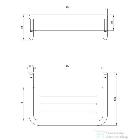 Deante SILIA zuhanykosár, arany ADI_Z551