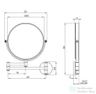 Deante ROUND kozmetikai tükör, króm ADR_0811