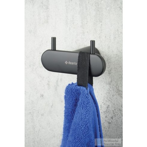 Deante ROUND dupla akasztó, nero ADR_N121