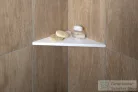 Sapho ABELINE rockstone sarokpolc, 200x12x200mm, matt fehér (AE200-0101)