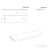 Sapho ABELINE rockstone sarokpolc, 300x12x100mm, matt fehér (AE300-0101)