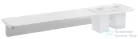 Sapho ABELINE rockstone polc, 2 furattal, 2 pohárral, 600x12x100mm, matt fehér (AE602-0101-01)