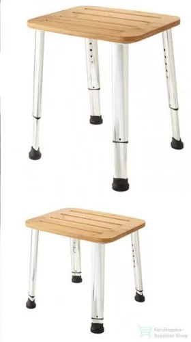 Sapho Bambusz ülőke vízálló kivitelben állítható magasság 376-476 mm (max.terhelés 180 kg) AE865