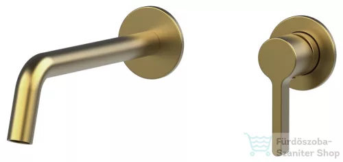Sapho ICONIC falbasüllyesztett mosdócsaptelep, matt arany (AF008GB)