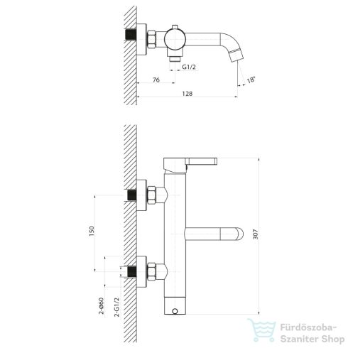 Sapho ICONIC kádtöltőcsaptelep, króm (AF010)