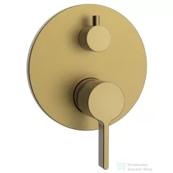   Sapho ICONIC falbasüllyesztett csaptelep, 2-irányú, matt arany (AF042GB)