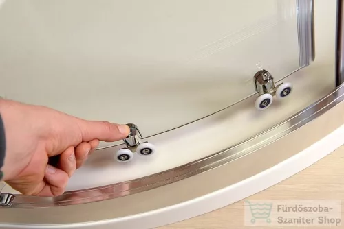 Sapho GELCO SIGMA íves zuhanykabin 90x90 cm Brick üveg dupla eltolható ajtó. AG4295