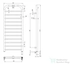 Deante SILIA fürdőszobai radiátor, elektromos 1210x500 mm, matt arany AGI_RG41E