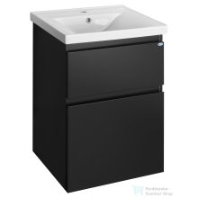   AQUALINE ALTAIR mosdótartó szekrény, 52x72,5x45cm, matt fekete (AI655)