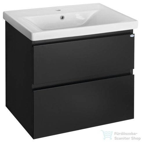 AQUALINE ALTAIR mosdótartó szekrény, 67x60x45cm, matt fekete (AI670)