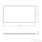 AQUALINE ALTAIR pult, 87,1x45cm, emporio tölgy (AI890)