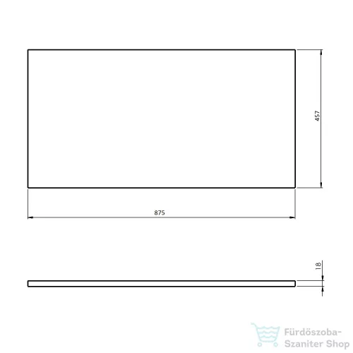 AQUALINE ALTAIR pult, 87,1x45cm, emporio tölgy (AI890)