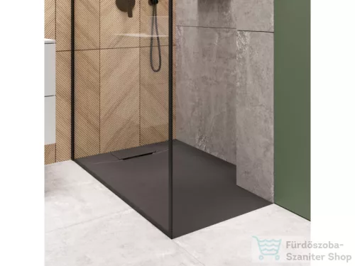 Invena ALVERO négyszögletes zuhanytálca 90x90 cm, SMC, fekete AK-7C-909-H