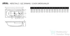 Wellis Aral 170x75 egyenes akril kád AK00542