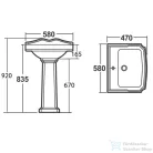 AQUALINE ANTIK kerámiamosdóláb  AK103