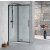 Sapho POLYSAN ALTIS LINE zuhanyajtó, 1200mm, matt fekete, transzparent üveg (AL3012B)